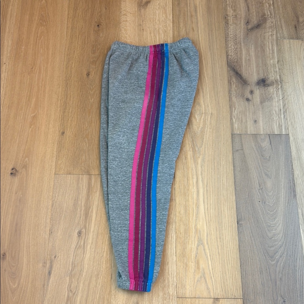 EUC Aviator Nation Gray Sweatpants with Cozy Fit and Iconic Style